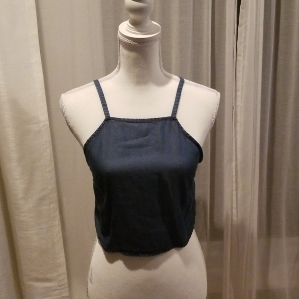 Halter Top, Express, Dark Denim, S